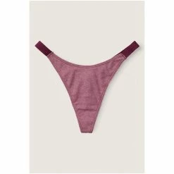 Victorias Secret PINK Victoria's Secret PINK Rich Maroon High Leg Logo Thong -Victoria's Secret PINK Shop unnamed file 1044