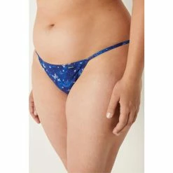 Victorias Secret PINK Victoria's Secret PINK Beaming Blue Constellation Print High Leg String Bikini Panty