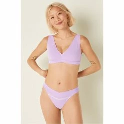 Victorias Secret PINK Victoria's Secret PINK Cotton Crossover Thong Panty