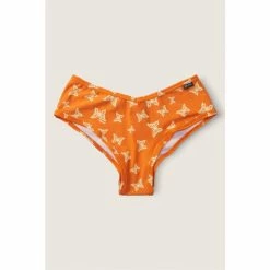 Victorias Secret PINK Victoria's Secret Pink Bright Tomato With Graphic Cotton Thong Underwear