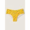 Victorias Secret PINK Victoria's Secret PINK Maize Yellow Love Pink Floral Smooth Cotton Cheekster Panty