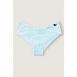 Victorias Secret PINK Victoria's Secret PINK Cotton Cheeky Panty Light Ivory Seashells Print White