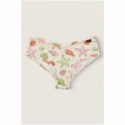 Victorias Secret PINK Victoria's Secret PINK Cotton Cheeky Panty Light Ivory Seashells Print White -Victoria's Secret PINK Shop unnamed file 1259