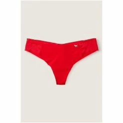 Victorias Secret PINK Victoria's Secret PINK No Show Lace Trim Thong Panty Pure Black Floral -Victoria's Secret PINK Shop unnamed file 1503