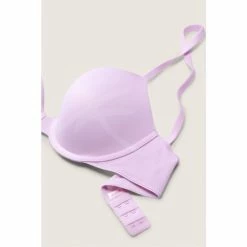 Victorias Secret PINK Victoria's Secret PINK Wear Everywhere T-Shirt Lightly Lined Bra Delicate Violet Logo -Victoria's Secret PINK Shop unnamed file 1564