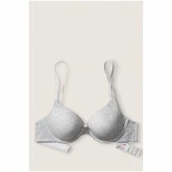 Victorias Secret PINK Victoria's Secret PINK Wear Everywhere T-Shirt Lightly Lined Bra Heather Charcoal Grey -Victoria's Secret PINK Shop unnamed file 1592