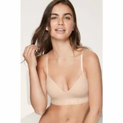 Victorias Secret PINK Victoria's Secret PINK Wear Everywhere Wireless Lightly Lined Heather Charcoal Script