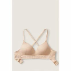 Victorias Secret PINK Victoria's Secret PINK Wear Everywhere Wireless Lightly Lined Heather Charcoal Script -Victoria's Secret PINK Shop unnamed file 1624