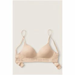 Victorias Secret PINK Victoria's Secret PINK Wear Everywhere Wireless Lightly Lined Heather Charcoal Script -Victoria's Secret PINK Shop unnamed file 1625