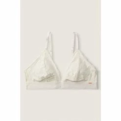 Victorias Secret PINK Victoria's Secret PINK Coconut White Lace Triangle Bralette