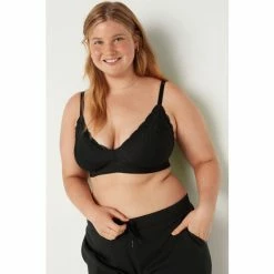 Victorias Secret PINK Victoria's Secret PINK Pure Black Lace Triangle Bralette