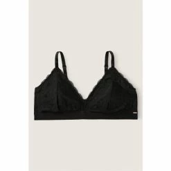 Victorias Secret PINK Victoria's Secret PINK Pure Black Lace Triangle Bralette -Victoria's Secret PINK Shop unnamed file 1704