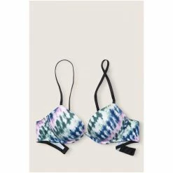 Victorias Secret PINK Victoria's Secret PINK Wear Everywhere Super Push Up Bra Pure Black Rainbows -Victoria's Secret PINK Shop unnamed file 1740