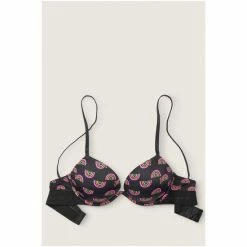 Victorias Secret PINK Victoria's Secret PINK Wear Everywhere Super Push Up Bra Pure Black Rainbows -Victoria's Secret PINK Shop unnamed file 1742