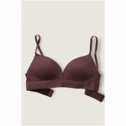Victorias Secret PINK Victoria's Secret PINK Wear Everywhere Wireless PushUp Bra Coffee Brown -Victoria's Secret PINK Shop unnamed file 1755