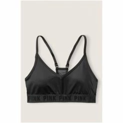 Victorias Secret PINK Victoria's Secret PINK Ultimate Lightly Lined Sports Bra Pure Black Sport Lace -Victoria's Secret PINK Shop unnamed file 1860