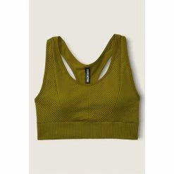 Victorias Secret PINK Victoria's Secret PINK Seamless Lightly Lined Gym Racerback Sports Bra