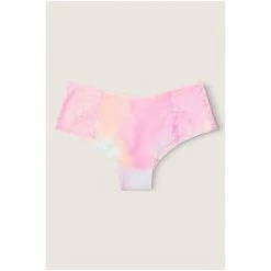 Victorias Secret PINK Victoria's Secret PINK No Show Lace Trim Cheekster Panty Coconut White Tie Dye -Victoria's Secret PINK Shop unnamed file 191