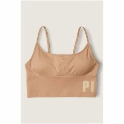 Victorias Secret PINK Victoria's Secret PINK Seamless Lightly Lined Sports Bra Mocha Latte Nude -Victoria's Secret PINK Shop unnamed file 1916