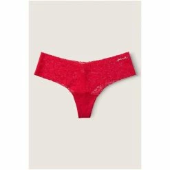 Victorias Secret PINK Victoria's Secret PINK No Show Soft Lace Thong Panty Pure Black -Victoria's Secret PINK Shop unnamed file 198