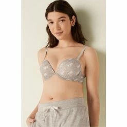 Victorias Secret PINK Victoria's Secret PINK Wear Everywhere Super PushUp Bra Classic Stormy Logo