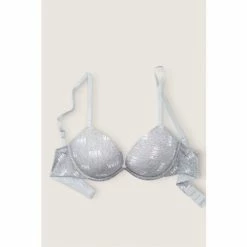 Victorias Secret PINK Victoria's Secret PINK Wear Everywhere Super PushUp Bra Classic Stormy Logo -Victoria's Secret PINK Shop unnamed file 2053