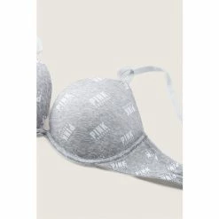 Victorias Secret PINK Victoria's Secret PINK Wear Everywhere Super PushUp Bra Classic Stormy Logo -Victoria's Secret PINK Shop unnamed file 2055