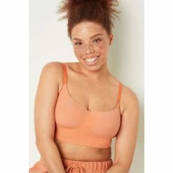 Victorias Secret PINK Victoria's Secret PINK Loungin' Scoop Bra Coral Cream -Victoria's Secret PINK Shop unnamed file 2110