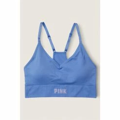 Victorias Secret PINK Victoria's Secret PINK Seamless Lightly Lined Sports Bra Blue Dawn -Victoria's Secret PINK Shop unnamed file 2132