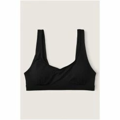 Victorias Secret PINK Victoria's Secret PINK Chalk Grey Loungin' Cotton Scoop Bralette -Victoria's Secret PINK Shop unnamed file 2254