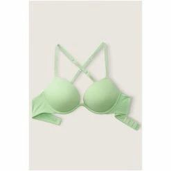 Victorias Secret PINK Victoria's Secret PINK Green Wear Everywhere T-Shirt Lightly Lined Bra -Victoria's Secret PINK Shop unnamed file 2402