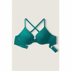 Victorias Secret PINK Victoria's Secret PINK Beaming Blue Shine Smooth Sparkle Strap Push Up Bra -Victoria's Secret PINK Shop unnamed file 2426