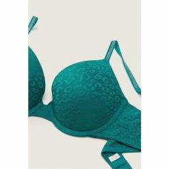 Victorias Secret PINK Victoria's Secret PINK Beaming Blue Shine Smooth Sparkle Strap Push Up Bra -Victoria's Secret PINK Shop unnamed file 2427