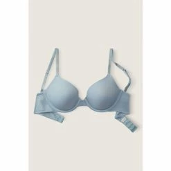 Victorias Secret PINK Victoria's Secret PINK Chalk Blue Wear Everywhere T-Shirt Lightly Lined Bra -Victoria's Secret PINK Shop unnamed file 2438