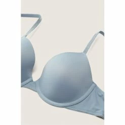 Victorias Secret PINK Victoria's Secret PINK Chalk Blue Wear Everywhere T-Shirt Lightly Lined Bra -Victoria's Secret PINK Shop unnamed file 2439