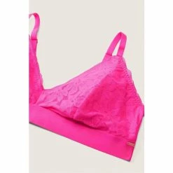 Victorias Secret PINK Victoria's Secret PINK Atomic Pink Lace Triangle Bralette -Victoria's Secret PINK Shop unnamed file 2518