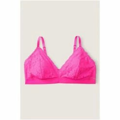 Victorias Secret PINK Victoria's Secret PINK Atomic Pink Lace Triangle Bralette -Victoria's Secret PINK Shop unnamed file 2519
