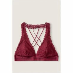 Victorias Secret PINK Victoria's Secret PINK Lace Strappy Back Halter Merlot Night -Victoria's Secret PINK Shop unnamed file 2702