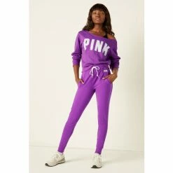 Victorias Secret PINK Victoria's Secret PINK Cotton High Waist Full Length Campus Jogger