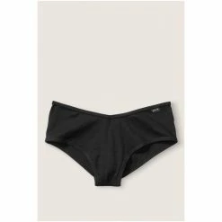 Victorias Secret PINK Victoria's Secret PINK Cotton Cheekster Pure Black Ribbed -Victoria's Secret PINK Shop unnamed file 294