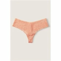 Victorias Secret PINK Victoria's Secret PINK No Show Soft Lace Thong Panty Pure Black -Victoria's Secret PINK Shop unnamed file 303