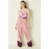 Victorias Secret PINK Victoria's Secret PINK High Waist Wide Leg Pant Damsel Pink With Placed Tie Dye