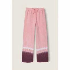 Victorias Secret PINK Victoria's Secret PINK High Waist Wide Leg Pant Damsel Pink With Placed Tie Dye -Victoria's Secret PINK Shop unnamed file 3074