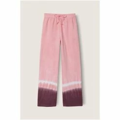 Victorias Secret PINK Victoria's Secret PINK High Waist Wide Leg Pant Damsel Pink With Placed Tie Dye -Victoria's Secret PINK Shop unnamed file 3076