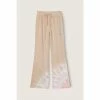 Victorias Secret PINK Victoria's Secret PINK Beige With Placed Tie Dye High Waist Flare Sweatpant