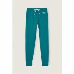 Victorias Secret PINK Victoria's Secret PINK Deep Lake Green Cotton High Waist Joggers -Victoria's Secret PINK Shop unnamed file 3102