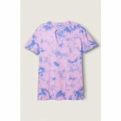 Victorias Secret PINK Victoria's Secret PINK Campus Short Sleeve Notch Neck Tee -Victoria's Secret PINK Shop unnamed file 3302