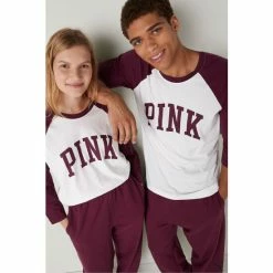 Victorias Secret PINK Victoria's Secret PINK Cotton / Sleeve Campus Baseball T-Shirt -Victoria's Secret PINK Shop unnamed file 3307