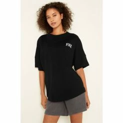 Victorias Secret PINK Victoria's Secret PINK Varsity Short Sleeve Crew Tee