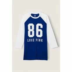 Victorias Secret PINK Victoria's Secret PINK Cotton / Sleeve Campus Baseball T-Shirt -Victoria's Secret PINK Shop unnamed file 3341